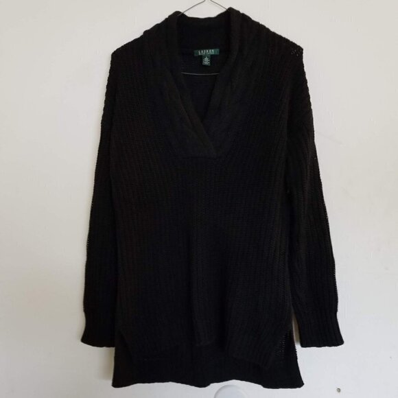 Lauren Ralph Lauren Cable Knit Oversize Sweater Sm - Picture 3 of 8